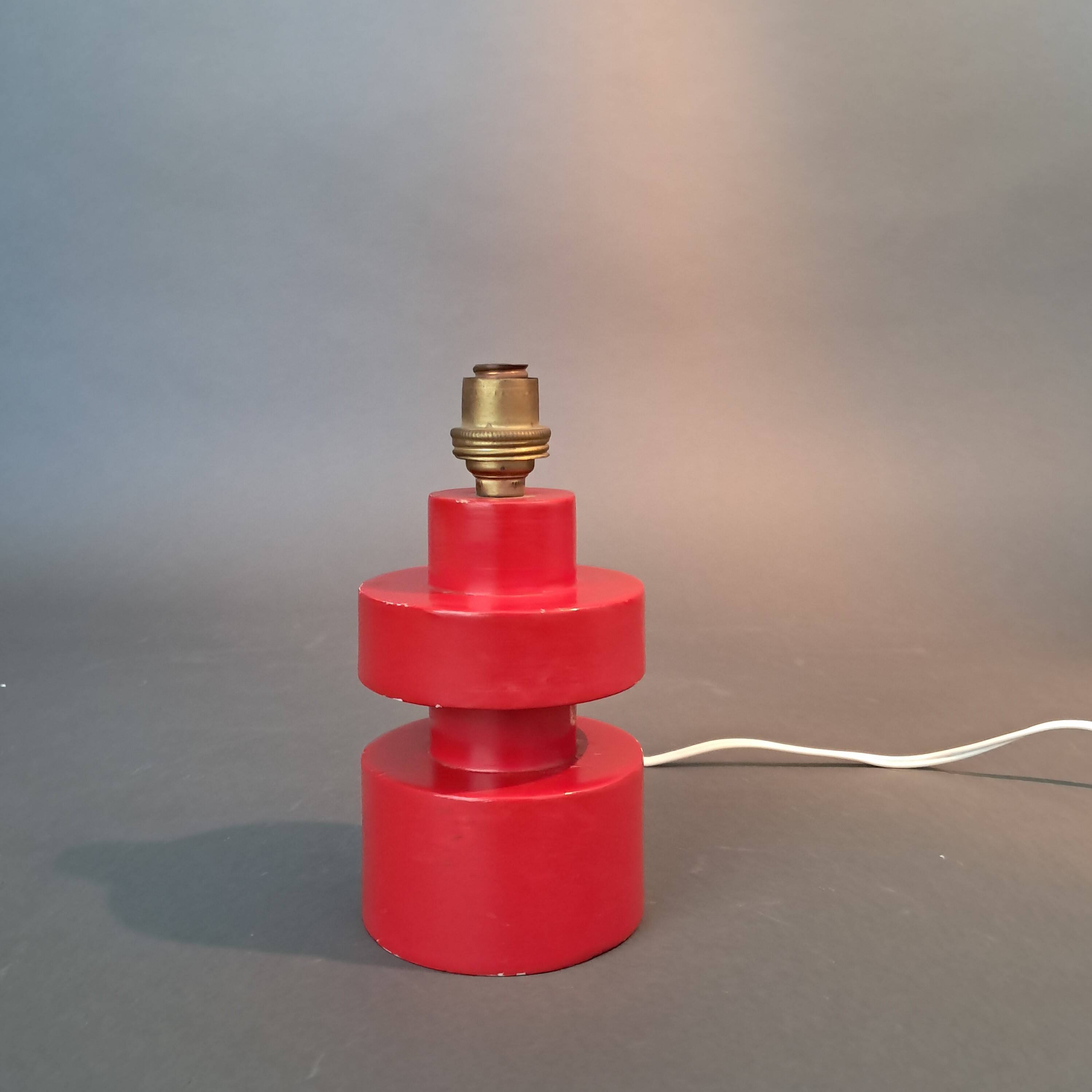 Modernist wooden lamp 1940/1950.