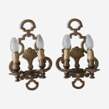 Pair of antique wall lamps