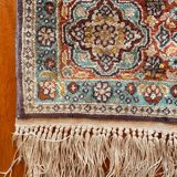 Chinese silk oriental rug 103 cm x 64 cm