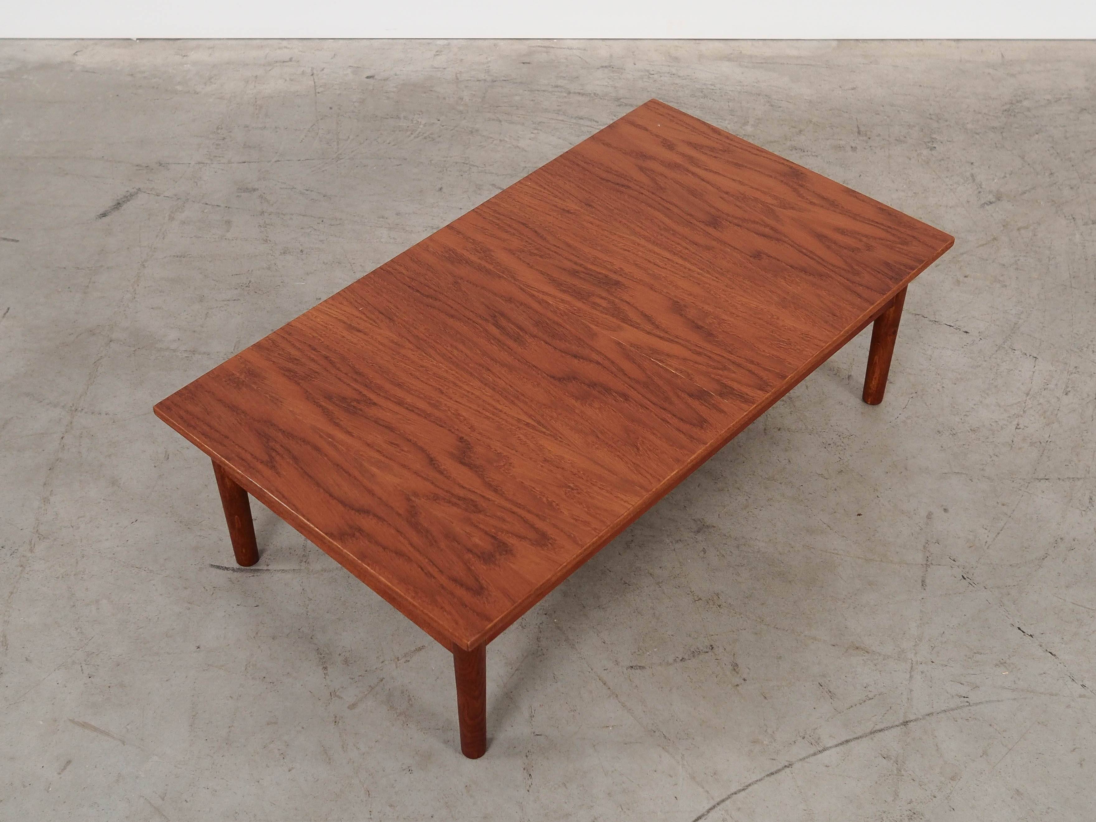 Oak coffee table, Danish design, 1970s, made in Denmark