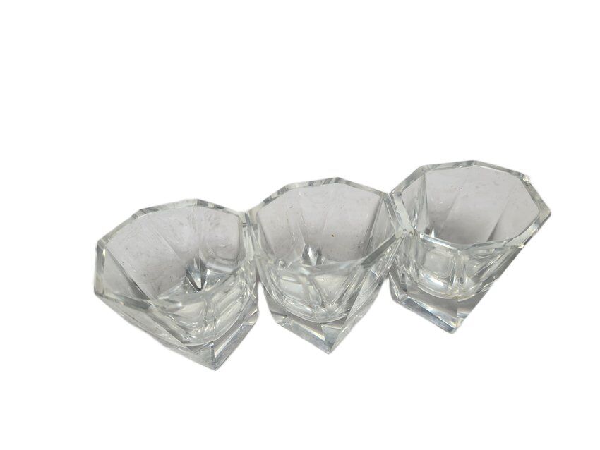 Art Deco glasses, Poland, 1930s, set of 3