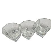 Verres Art Déco, Pologne, années 1930, ensemble de 3