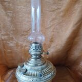 Copper kerosene lamp.made in usa