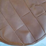 Sede Patchwork Leather Pouf