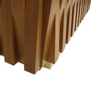 Contemporary Italian Dry Bar Made of Wood and Brass in Brutalist Style