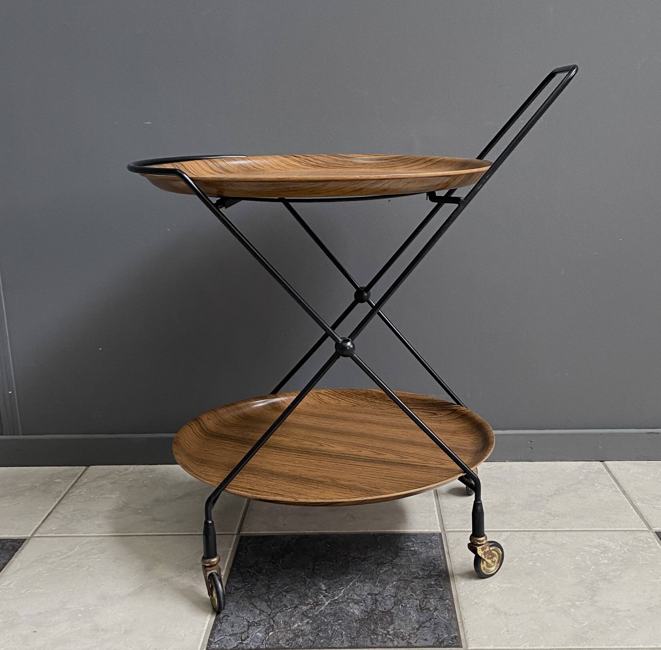 Serving Trolley attributed to Paul Nagel for Jie Gantofta, Sweden 1960s
