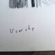 Uzerche, original black chalk drawing by Jean Villette (1913-2005)