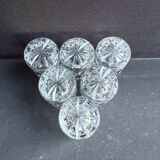 6 Verres à vodka – Cristal taillé