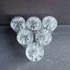 6 Vodka Glasses – Cut Crystal
