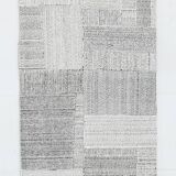 2x8 Kilim White Black Solid Kilim Runner Rug, 72x254Cm