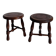 Mid-Century Chestnut Wood Stools Attributed to Charles Dudouyt, 1950s