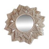 Handmade macramé mirror