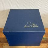 Cristalleries de Lorraine: large faceted bowl on crystal pedestal