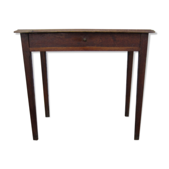 Wooden side table with drawer