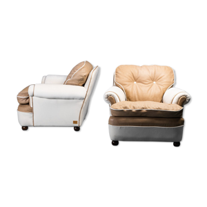 Pair of armchairs poltrona frau 1970
