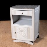 Black marble bedside