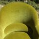 Fauteuils crapauds en velours vert, les 2