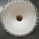 Old lampshade white opaline suspension