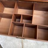Suitcase / trunk with compartments in cherry wood