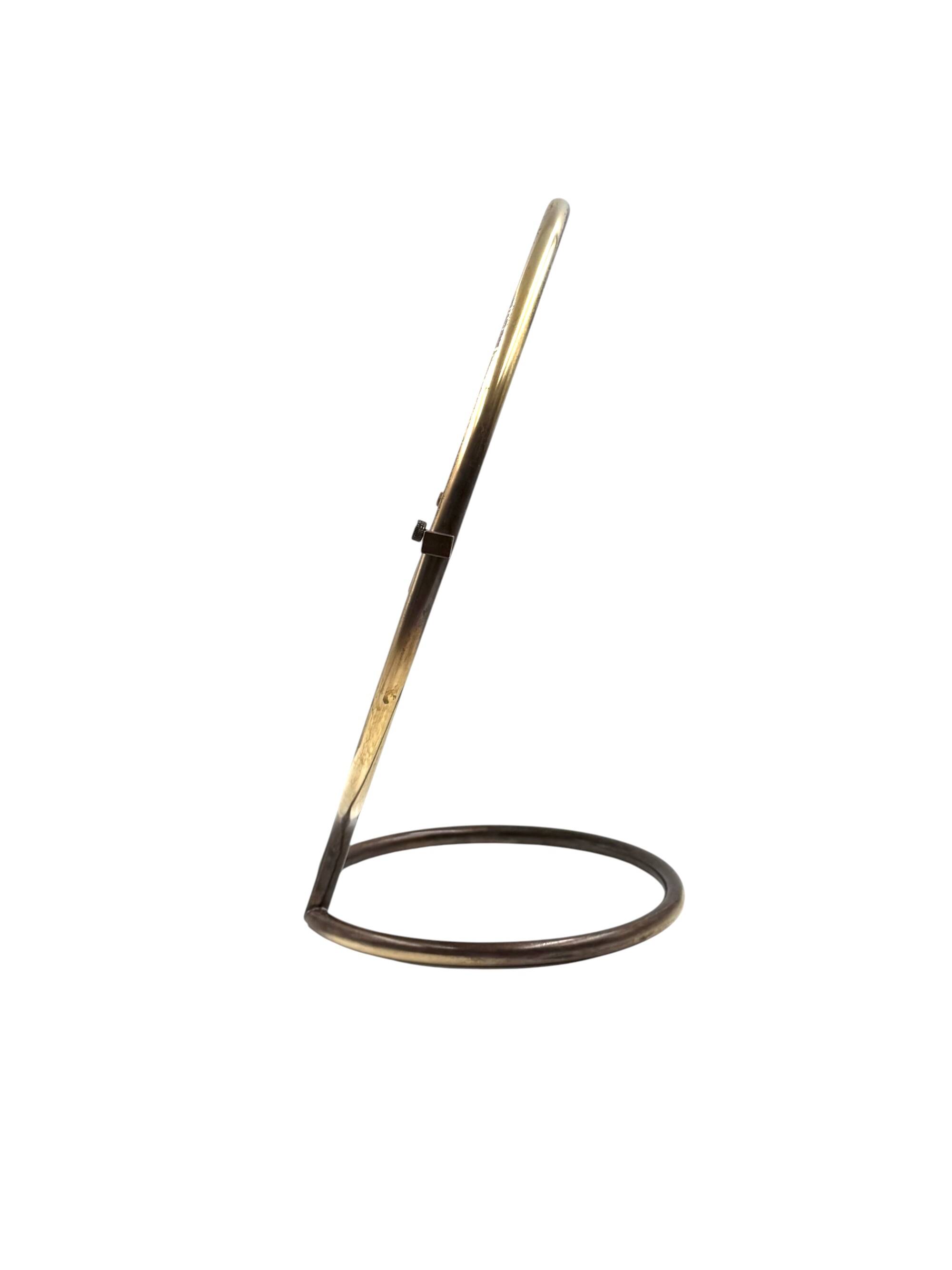 Mid-century brass table mirror / vanity, Italy 1960s