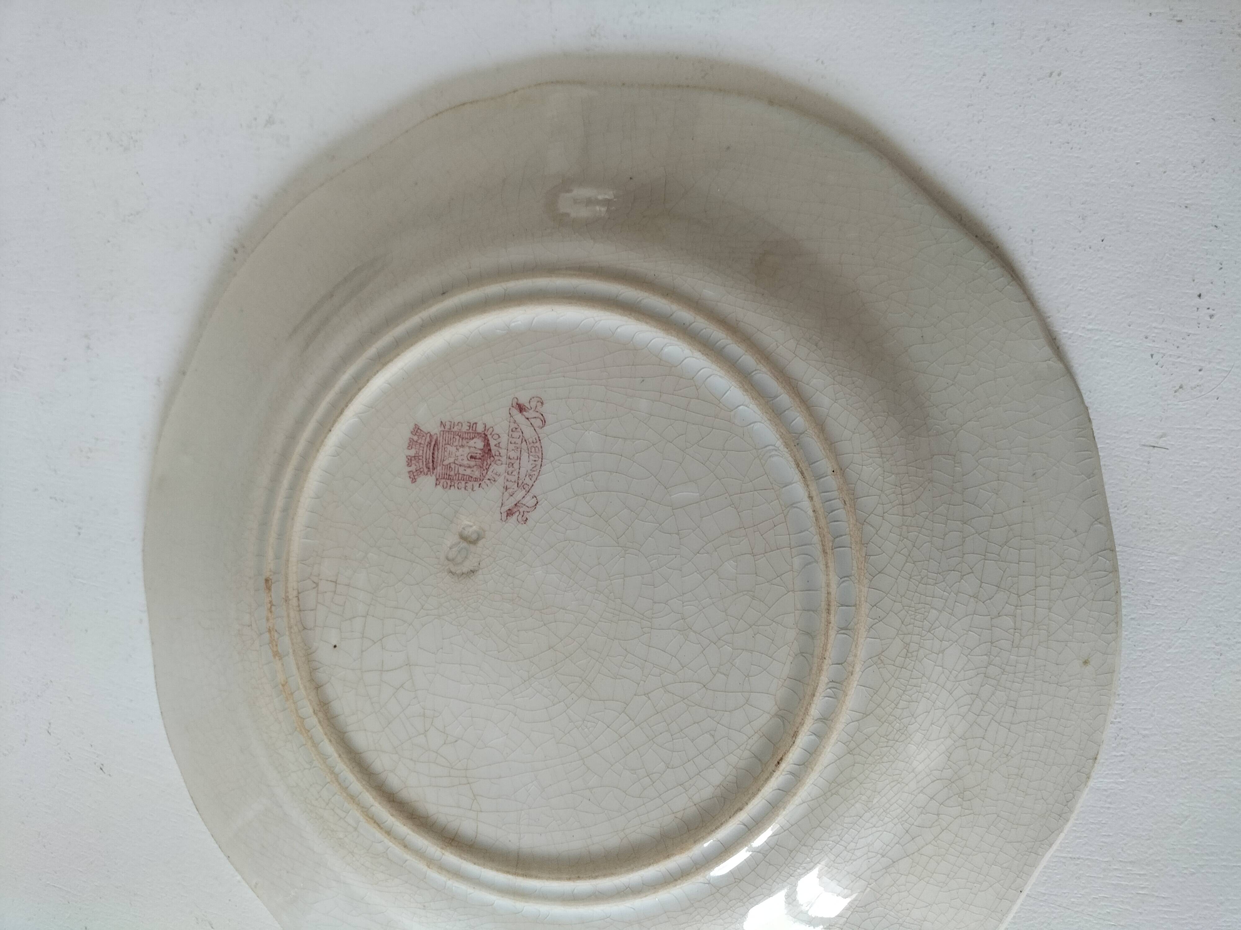 Antique Gien plate – Danube decor