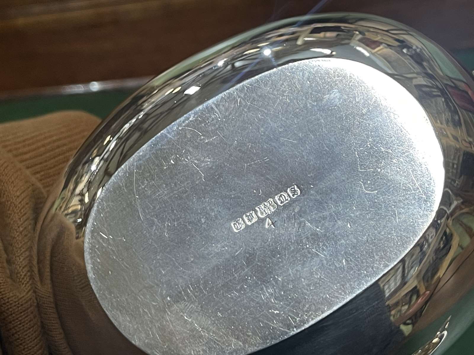 English coffee set in silver metal of the early twentieth century