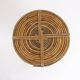 1970's Rattan and Brass Umbrella Stand