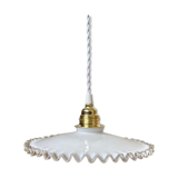 White glass hanging lamp