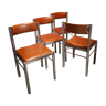 Lot de 4 chaises vintage