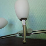 "Paulmann" 1m40 design hanging 6 lights anodized aluminium - 70s