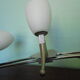 "Paulmann" 1m40 design hanging 6 lights anodized aluminium - 70s