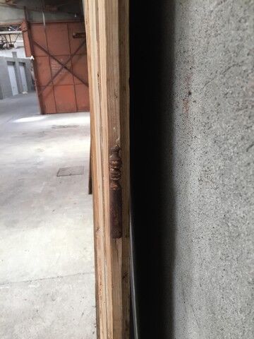 Pair of large old pine doors