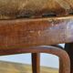 Art nouveau thonet stool bentwood and velvet