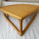 Corner shelf in rattan