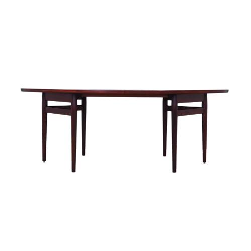 Oval rosewood table, 1950s, Danish design, designer: Arne Vodder, productio