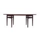 Table ovale en palissandre, années 1950, design danois, designer : Arne Vodder, productio