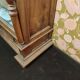 Walnut glass cabinet