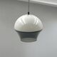 70s space age ufo lamp – vintage dual-color acrylic pendant light made in italy