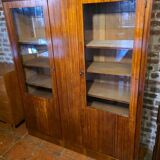 Art Deco mahogany library from the 1930s.