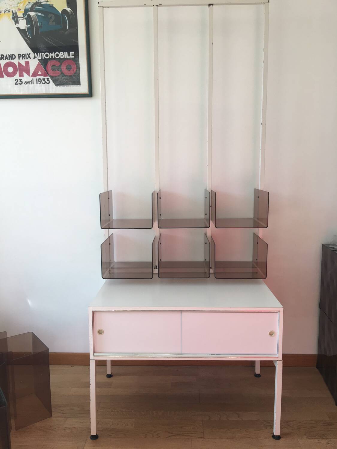 Plexiglass shelf & funky 70s