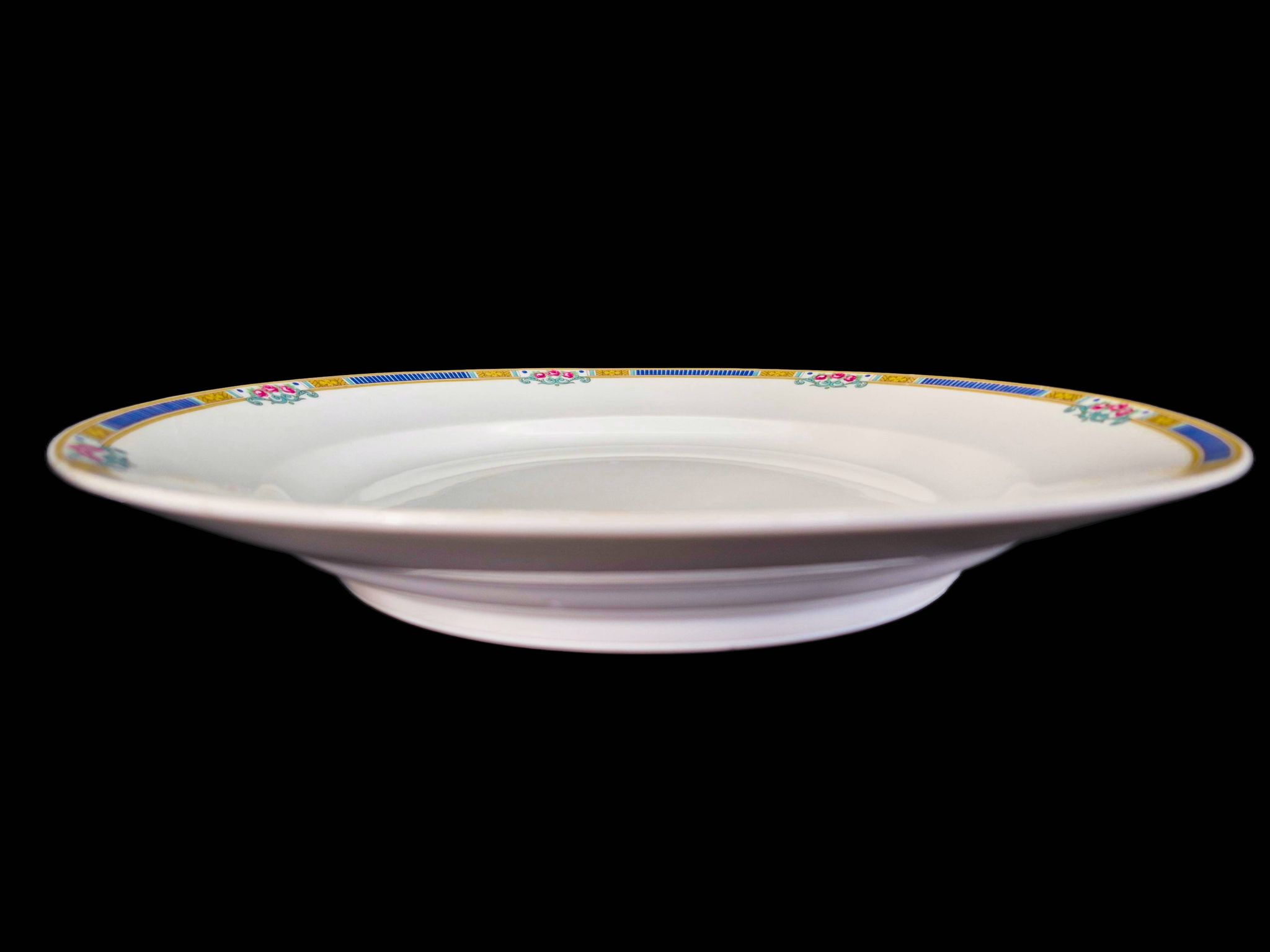 Large round serving dish, semi-deep, Bernardaud Limoges – Art Deco – A718