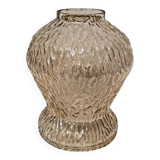 Vintage Amber Cut Glass Lampshade