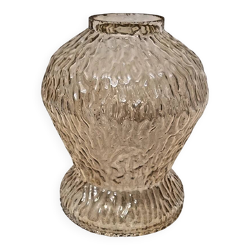 Vintage Amber Cut Glass Lampshade