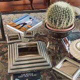 Ziggurat-shaped stacked trays / vide poche sculpture, Italy 1970s