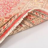 7x9 Red & Yellow Floral Persian Vintage Rug, 206x290Cm