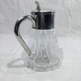Crystal and silver-plated jug