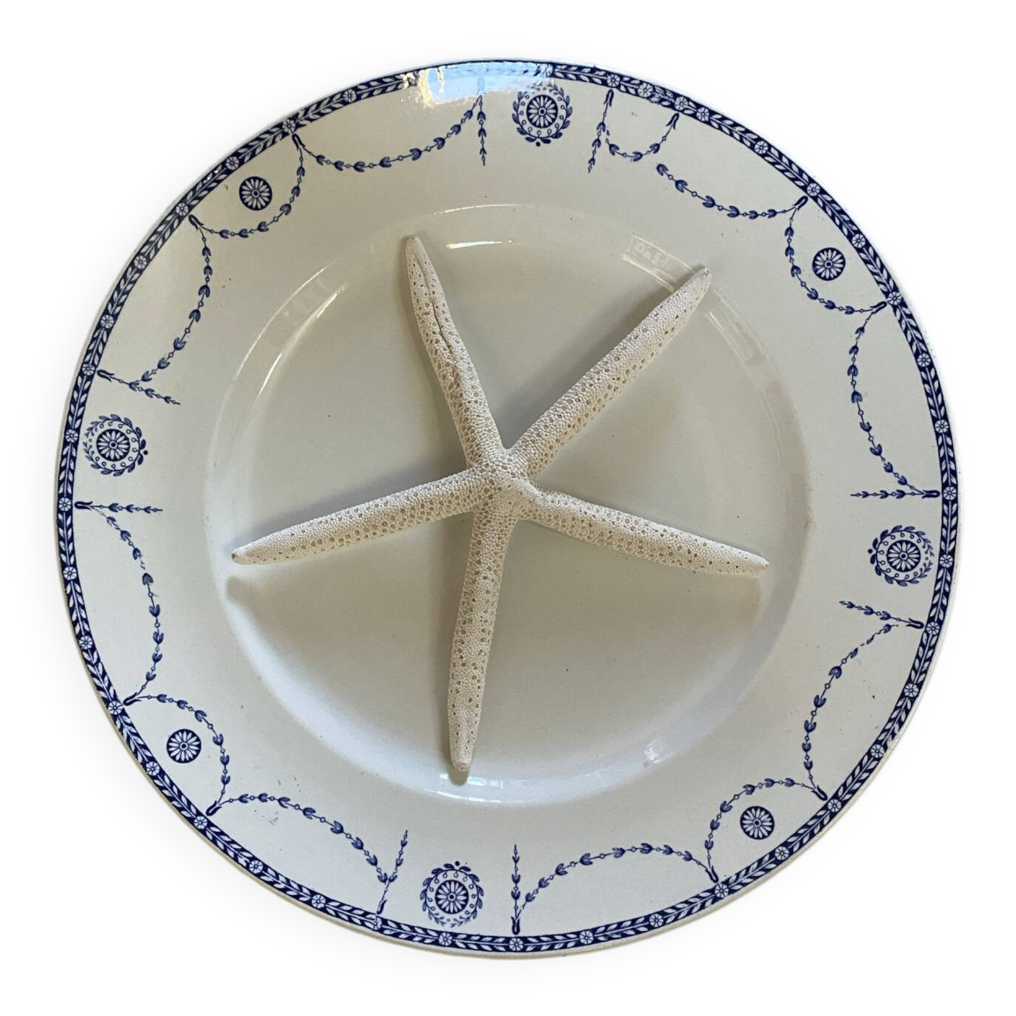 Round ironstone plate model Bonaparte KG Lunéville