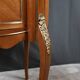 Small Kidney-Shaped Mahogany Chest of Drawers, Transition Style – Early 20th Century