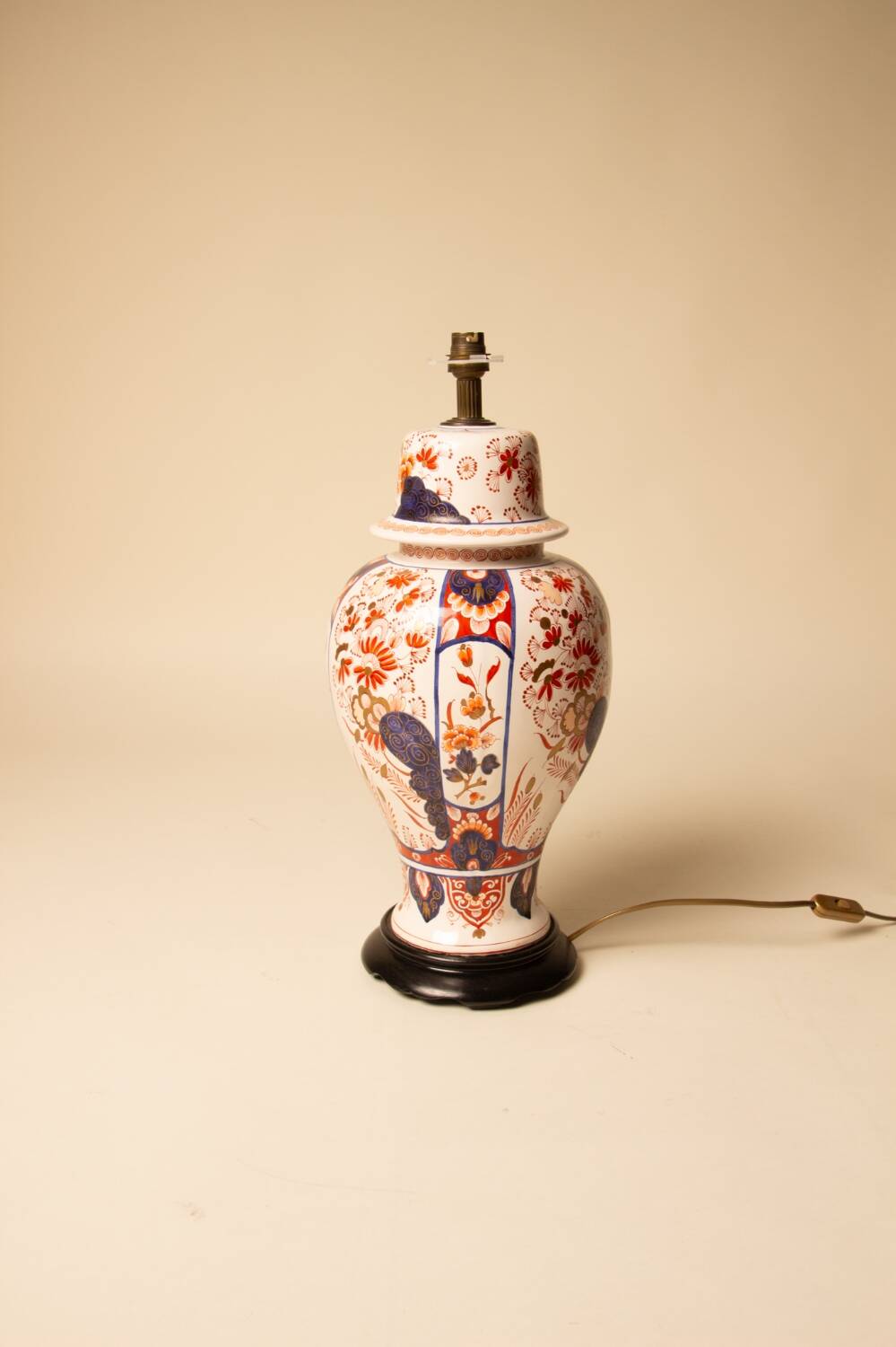 Pied de lampe céramique peinte à la main