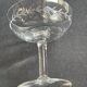 6 Blown and Cut Champagne Glasses